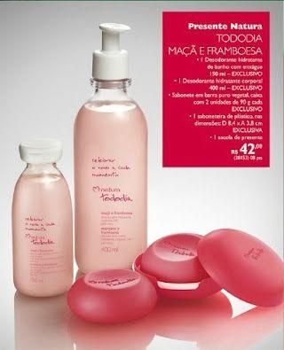 kit natura todo dia maça e framboesa